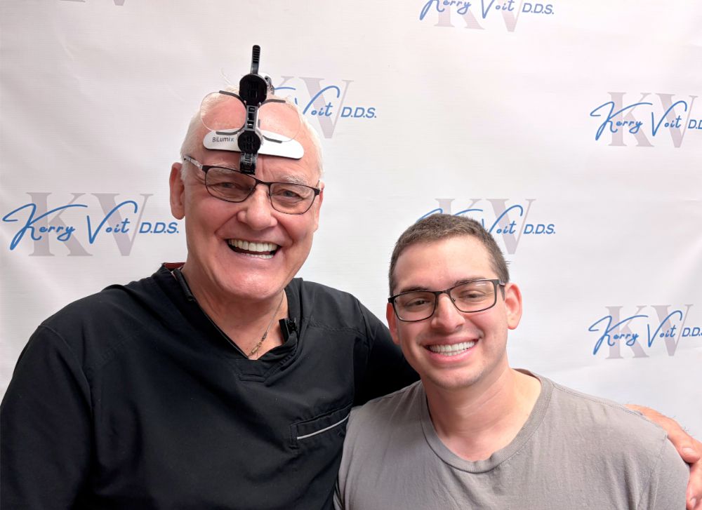 Dr. Kerry Voit with a patient